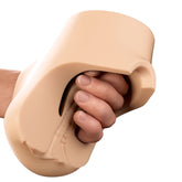 DOUBLE POUNDER VIBRATING SQUEEZE STROKER 7.75"  - LIGHT